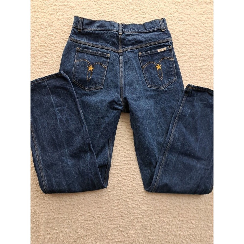 Vintage Sheplers Jeans Mens 30x33 Blue Straight Denim USA Western Rodeo Cowboy - Picture 7 of 8